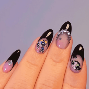 Cute rabbit Cute cat  Japanese Justice Girl 3D Back Glue Nail Sticker Nail Decoration Nail Art Nail Ornament Self Adhesive Nail Decals for Nail Art Decoration Including Hearts Stars Letters Bowknot Leaves Flowers Plants Fruits Butterflies for Woman