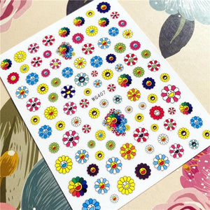 Cute rabbit Cute cat  Japanese Justice Girl 3D Back Glue Nail Sticker Nail Decoration Nail Art Nail Ornament Self Adhesive Nail Decals for Nail Art Decoration Including Hearts Stars Letters Bowknot Leaves Flowers Plants Fruits Butterflies for Woman