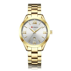 Women's Waterproof Elegant Classic Watch With Big Numerals And Date Display Luxury Wristwatch Excellent Gift