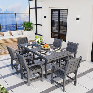 Corex HDPE Outdoor Dining Set, 6-Piece