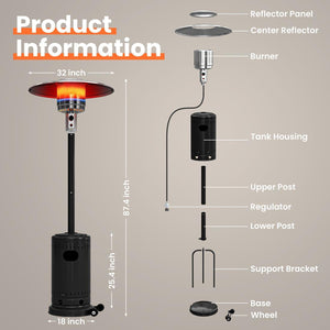Pyra Base Patio Heater 48,000 BTU