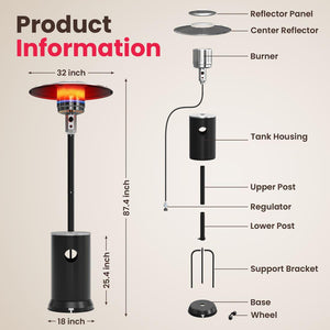 Pyra Mesa Patio Heater 48,000 BTU