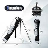 Golf Stand Bag Lightweight Golf Bag for The Driving Range-Gray
