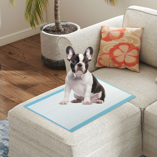 Dog and Puppy Pee Pads 24" x 17" (300 Counts) for Potty Training-Blue