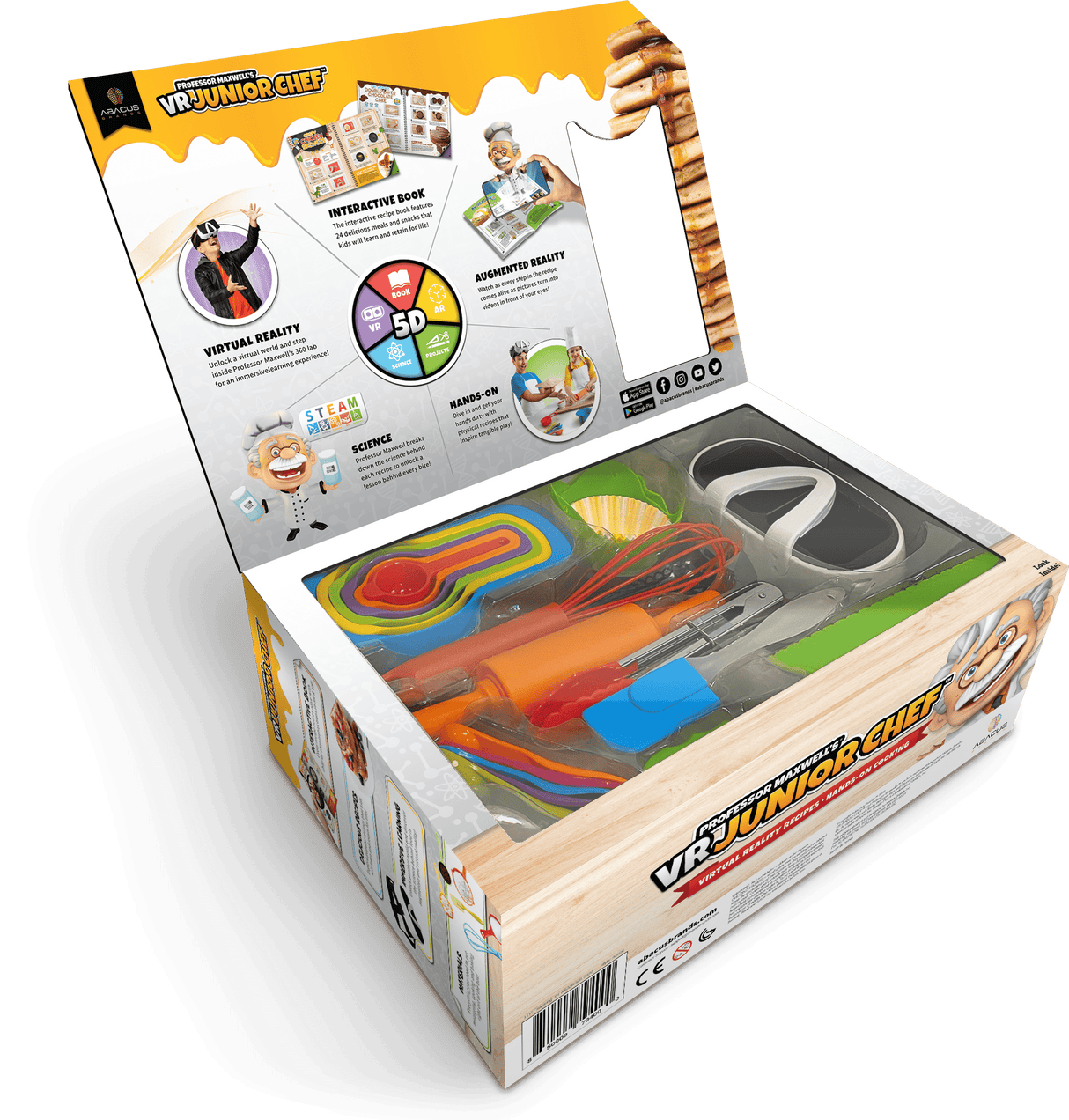 Professor Maxwell's Virtual Reality Cooking Kit for Kids - VR Junior Chef | Educational Food Science Kit