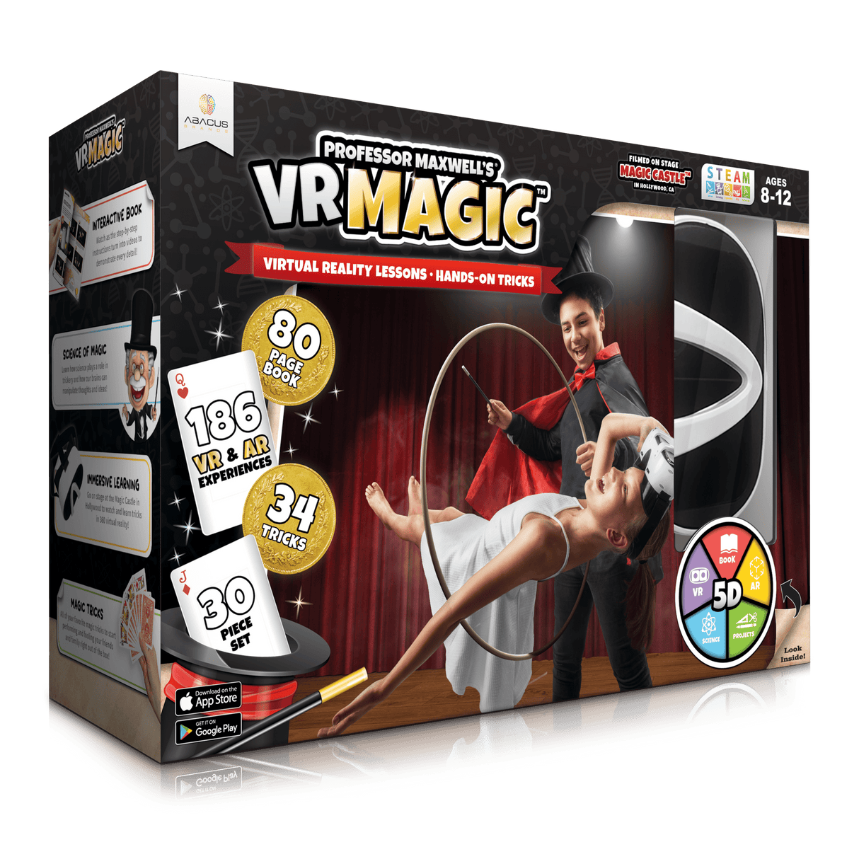 Professor Maxwell's Virtual Reality Magic Trick Set for Kids