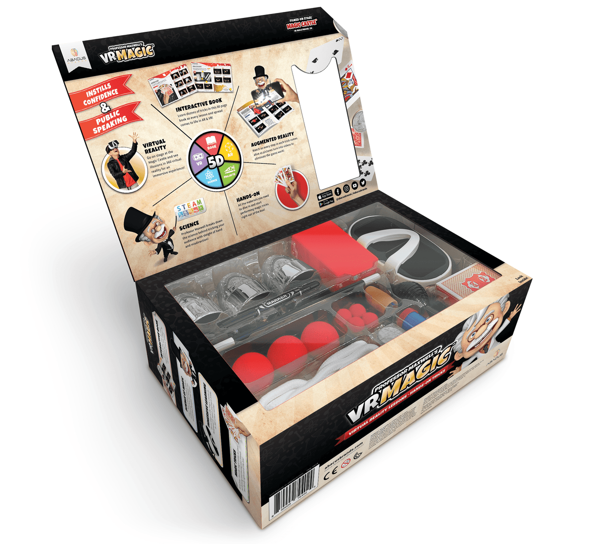 Professor Maxwell's Virtual Reality Magic Trick Set for Kids