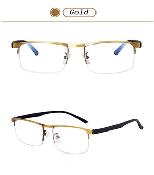 Progressive Reading Glasses Multifocal Anti Blue Ray Glass Glasses Half Frame Metal Alloy  For Men And Women Reading Glasses Anti Blue Ray Multifocus Reader