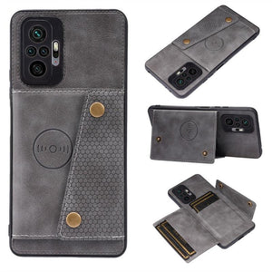 PU Leather Flip Case For Xiaomi Redmi Note 11 11S 10 9 8 9s 9T Mi 12 10T 11T POCO X3 GT X4 Pro F3 Wallet Card Slot Holder Cover Genuine Leather Magnetic Card Holder Folio Cover