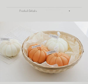 Pumpkin Candle Creative Handmade Aromatherapy Candle Pumpkin Candle Fall Candle Gift Set For Women Aromatherapy Candle Gift For Halloween Decorations Candle Photo Home Restaurant Hotel Decoration