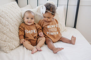 Pumpkin Sweatshirt or Sweatshirt Romper - Cream or Orange