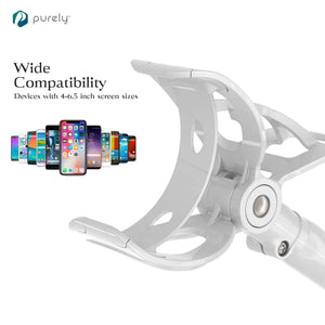 Purely Gooseneck Phone Holder - Flexible Arm Cell Phone Stand for Desk