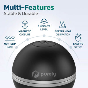 Purely Laptop Cooling Pad Legs Portable Magnetic Ball Opens Into 4 Non-Slip Laptop Stand Legs