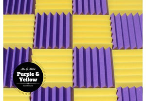 Easy Mount Acoustic Foam Kit - 12x12x2" Acoustic Foam Panels With Adhesive - Wedge Style - 4 Pack