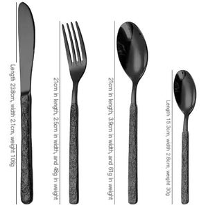 4pcs Stainless Steel Cutlery Set for Christmas Dinner