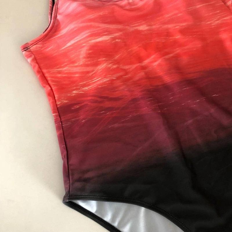 Push Up Swimwear Back One-piece Beach Bathing Suit Colorful Print One Piece Women Swimsuit  Women's Plunge Bathing Suit Strappy Mesh One Piece Swimsuit Tummy Control Swimwear