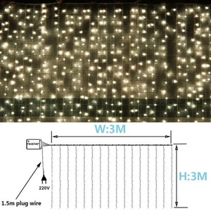 Curtain String Light Ball Santa Claus