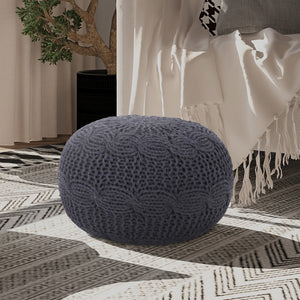 Samiyah Hand Knitted Pouf