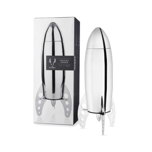 Viski Rocket Cocktail Shaker with Strainer Bar Set Martini Shaker Mixed Drink Shaker Stainless Steel Cocktail Shaker Bartending Tools 24oz