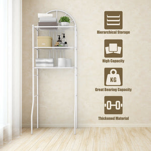 3-Tier Bathroom Rack Over-the-Toilet Storage Rack with 3 Shelves