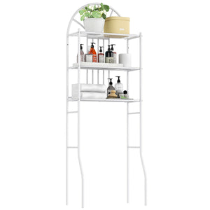 3-Tier Bathroom Rack Over-the-Toilet Storage Rack with 3 Shelves