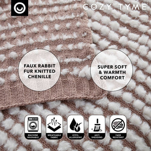 Joselyn Faux Fur Throw