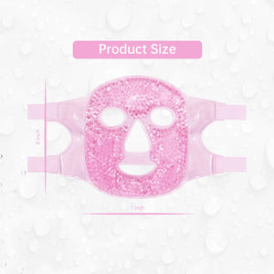 Face Eye Mask Ice Pack for Reducing Puffiness, Bags Under Eyes, Puffy Dark Circles, Migraine,Hot/Cold Pack with Soft Plush Backing (Pink #19) Pink #19