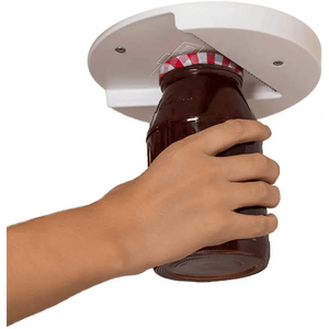 Quick Unique Design V-Shape Multi-function Lid Jar Opener Under Cabinet Professional Cans Fits Any Sizes Useful Kitchen Gadget