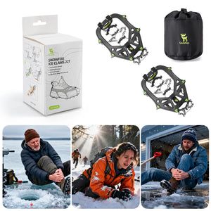 22 Anti Slip Stainless Steel Crampons for Shoes and Boots