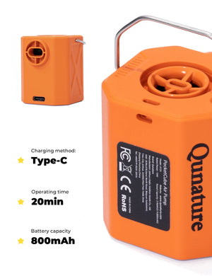 4.2 kPa Mini Air Pump with 800 mAh Battery & LED