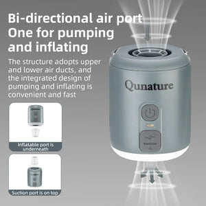 4.5KPa Mini Air Pump with 1600mAh Battery & Camping Light