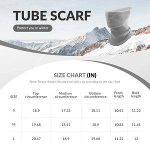 Double-Sided Fleece Integrated Face and Neck Warmer for Ultra Comfort