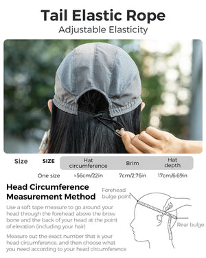 Foldable Hiking & Cycling Hat, Breathable Helmet Liner with Sun Visor