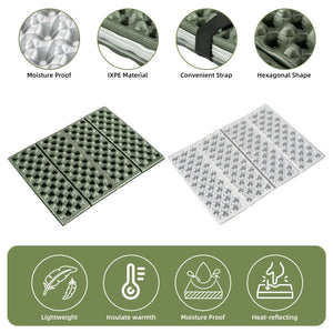 Folding Seat Pad Mat with Foam for Hiking & Camping,  Lightweight & Portable