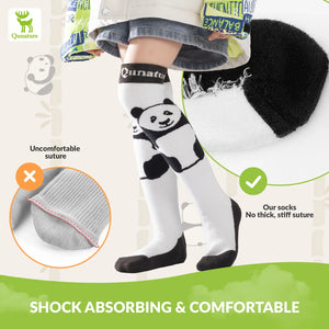 Kids Panda Ski Socks with Heat Retaining for Winter Sports