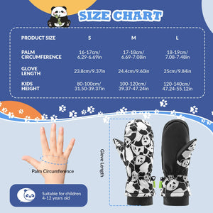 Kids Waterproof Windproof Insulated Ski Gloves