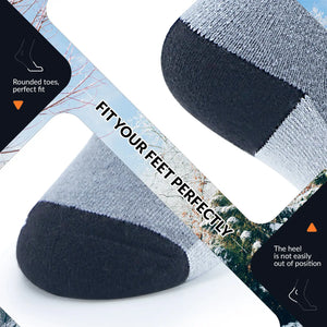 Kids Wool Blend Ski Socks, Cold Weather Knee-high Warm Socks for Winter