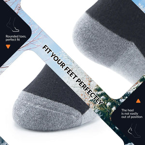 Kids Wool Blend Ski Socks, Cold Weather Knee-high Warm Socks for Winter