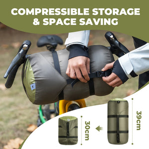 650 Fill Power Mummy Mixed Down Waterproof Sleeping Bag for Backpacking & Camping Hiking 23F
