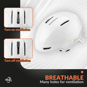 Ski Helmet with Adjustable Ventilation and Detachable Liner for Winter Sports