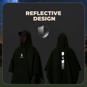 Unisex Waterproof Raincoat with Pocket for Hiking Outdoor
