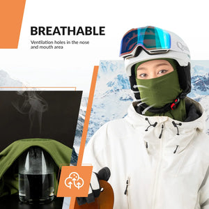 Lycra Ski Headgear with Thermal Mask for Cold-Weather Sports