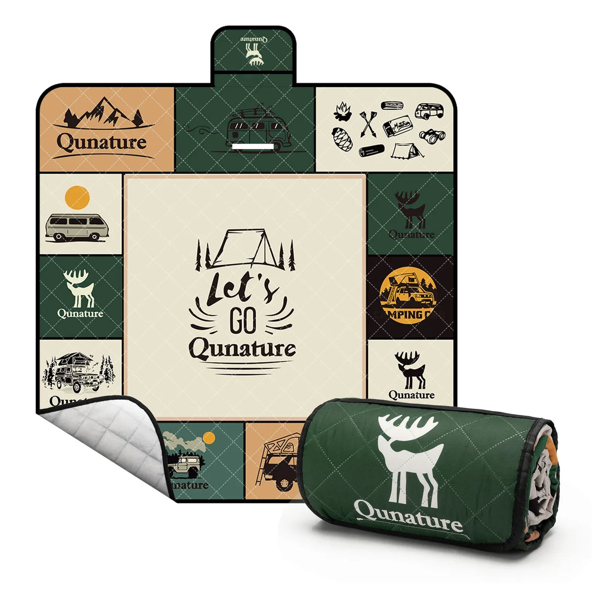 Outdoor Picnic Mat - Waterproof, Heat-Insulating, Spacious for 6-8 People