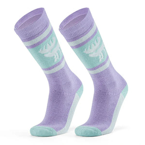 Wool Ski Socks Winter Warmth Shock Absorption for Skiing Comfort