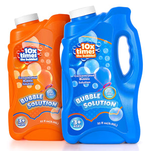 Kissdream 2 Bottles Bubble Solution Refills 64 oz Bubbles Concentrated for Bubble Machine Bubble Gun Bubble Wands Bubble Mower Bubble Juice Refills