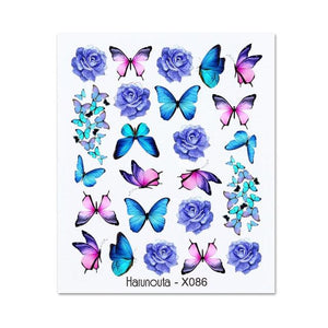 Rainbow Wave Love Heart Pattern Water Decals Stickers Butterfly Dragon Geometry Slider For Nails Art Decoration Tip Water Transfer Nail Decals Sticker For Pretty Girl Self-Adhesive Nail Decals Designer Nail Stickers for Acrylic