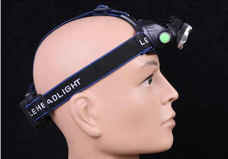 Rechargeable Adjustable 10000LM Led Headlamp Micro USB Charger Flashlight Head Lamp Portable Light Torch Flashlight For Night Work Camping Hiking  Walking