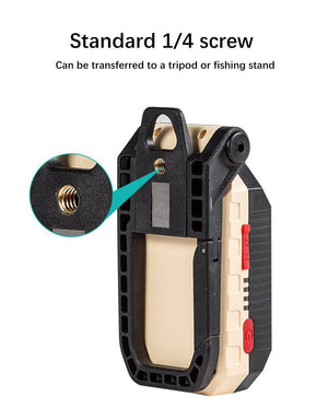 Rechargeable Adjustable USB LED Portable Charger Battery High Capacity with Digital Display LCD Screen Waterproof Flashlight COB Work Light For Repairing Outdoor Camping