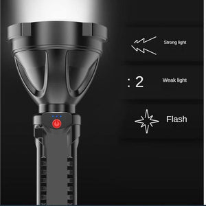 Rechargeable Adjustable USB LED Portable Rotary High Lumen Zoombale Super Strong Flashlight  Ultra-bright For Long-range  Outdoor  Camping Fishing Hiking Riding Walking Jogging Flashlight