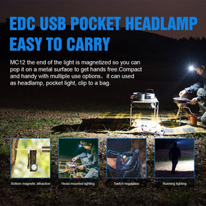 Rechargeable High Lumen Super Bright Powerful LED CREE XP-L HI  Flashlight Magnetic Water & Impact Resistant Handheld Flashlights  For Outdoor Camping Hiking Riding